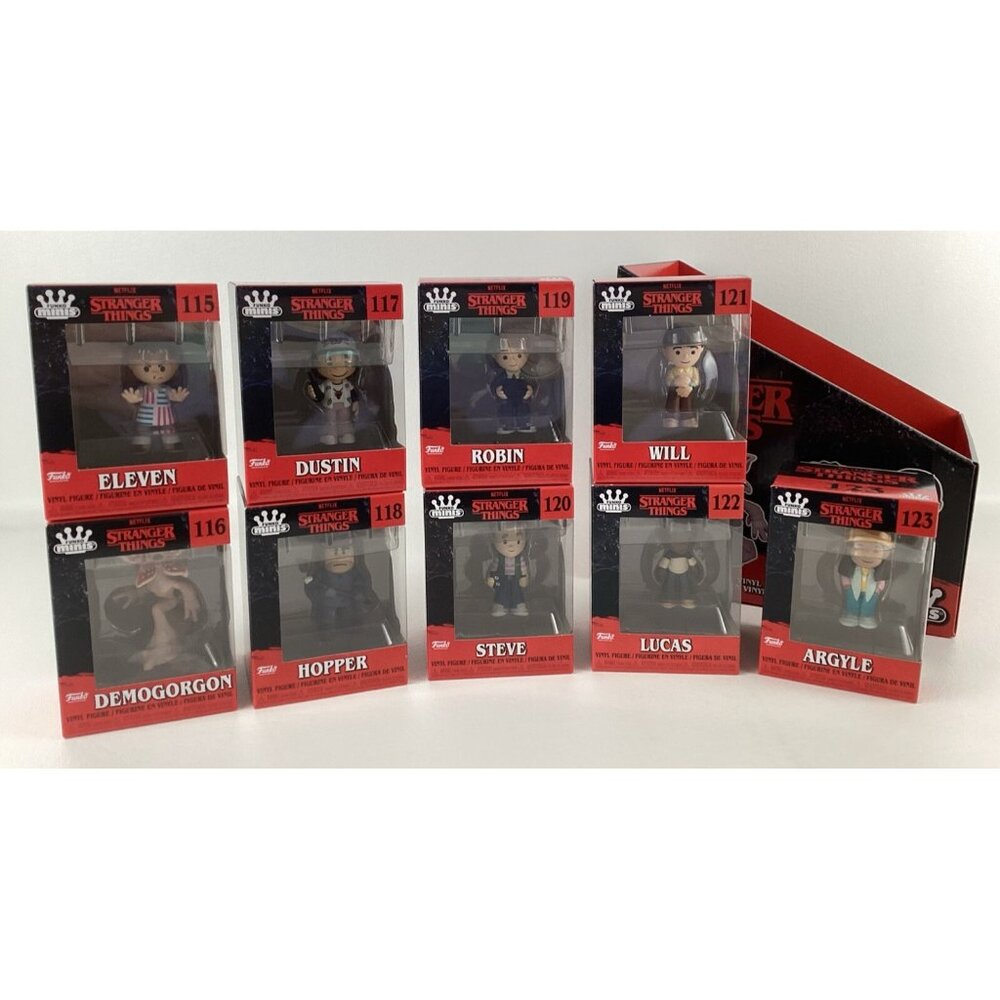 Stranger Things Funko Minis Netflix Vinyl Figures Season 4 Complete Set of 9 New